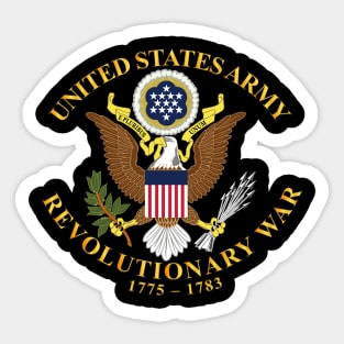 US Army - American Revolutionary War wo BackGrnd Sticker